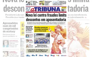 Imagem ilustrativa da imagem Confira os destaques do jornal A Tribuna desta quinta-feira