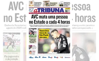 Imagem ilustrativa da imagem Confira os destaques do jornal A Tribuna desta segunda-feira