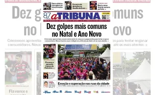 Imagem ilustrativa da imagem Confira os destaques do jornal A Tribuna desta segunda-feira