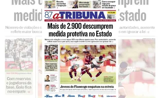 Imagem ilustrativa da imagem Confira os destaques do jornal A Tribuna desta segunda