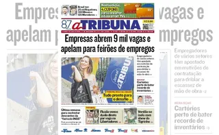 Imagem ilustrativa da imagem Confira os destaques do jornal A Tribuna desta sexta-feira