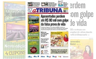 Imagem ilustrativa da imagem Confira os destaques do jornal A Tribuna desta sexta-feira