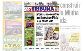 Imagem ilustrativa da imagem Confira os destaques do jornal A Tribuna desta terça-feira