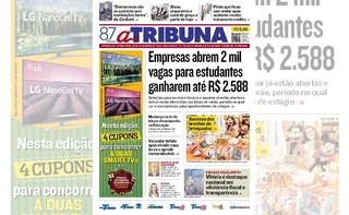 Imagem ilustrativa da imagem Confira os destaques do jornal A Tribuna desta terça-feira