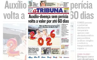 Imagem ilustrativa da imagem Confira os destaques do jornal A Tribuna desta terça-feira
