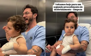 Imagem ilustrativa da imagem Filho de Viih Tube faz novo procedimento em hospital após acidente em casa