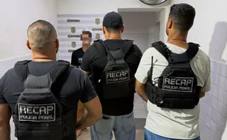 Imagem ilustrativa da imagem Foragido da Justiça é preso pela Polícia Penal na Serra