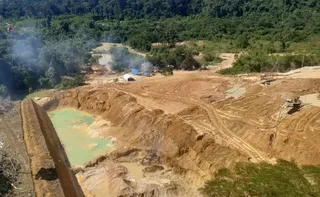 Imagem ilustrativa da imagem Garimpo ilegal de ouro evolui com laboratório e químico usado em Holocausto