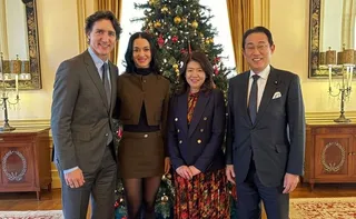 Imagem ilustrativa da imagem Katy Perry oficializa namoro com Trudeau em foto com político japonês