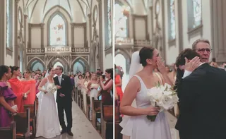 Imagem ilustrativa da imagem Pai supera sequelas de dois AVCs e leva filha ao altar