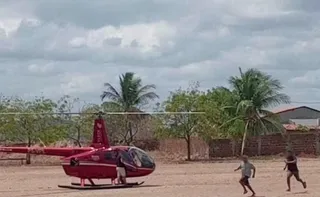 Imagem ilustrativa da imagem Passageiros de helicóptero são assaltados após pouso de emergência no Ceará