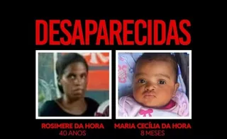 Imagem ilustrativa da imagem Polícia investiga desaparecimento de mulher e bebê no Rio