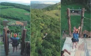 Imagem ilustrativa da imagem Raio mata turista que passeava de tirolesa em Minas Gerais