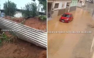 Imagem ilustrativa da imagem Temporal provoca estragos em cidade do Sul do ES