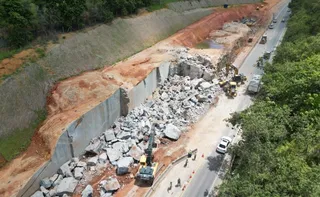 Imagem ilustrativa da imagem Trecho da BR-101, na Serra, será totalmente interditado para desmonte de rochas