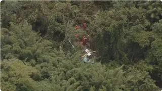 Imagem ilustrativa da imagem Três pessoas morrem em queda de helicóptero no Rio
