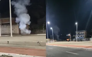 Imagem ilustrativa da imagem VÍDEO | Granada é encontrada e detonada pela polícia em praça na Serra