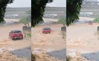 Imagem ilustrativa da imagem VÍDEO: Bebê e casal morrem após carro ser arrastado por correnteza em SC