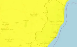 Imagem ilustrativa da imagem Ventania e queda de granizo: instituto emite alerta de tempestade para todo o ES