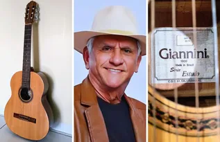 Imagem ilustrativa da imagem Violão autografado por Petrúcio Amorim será rifado para ajudar crianças cardiopatas