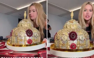 Imagem ilustrativa da imagem Virginia mostra panetone de luxo de R$ 6 mil comprado para irmão de Vini Jr.