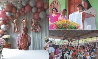 Imagem ilustrativa da imagem Aos 115 anos, dona Alvarina ainda varre a casa e lava roupas
