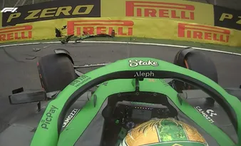 Imagem ilustrativa da imagem Bortoleto abandona o GP de Interlagos na primeira volta