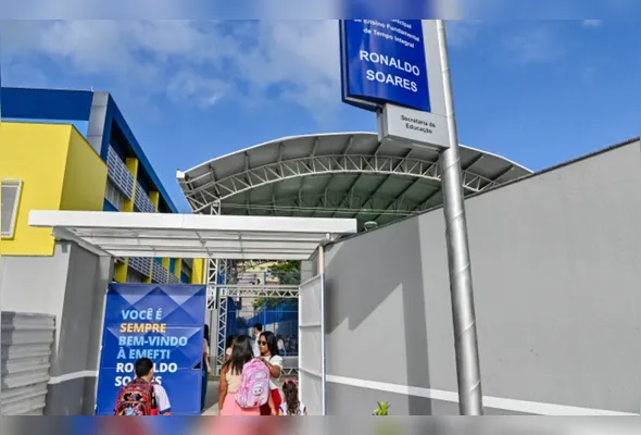 Escola Ronaldo Soares, em Vitória, onde as matrículas  seguem abertas até o dia 30 deste mês