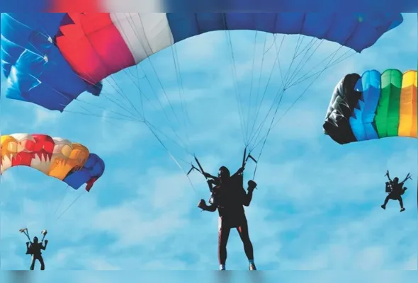 Evento de inauguração terá show de paraquedismo e outras atrações