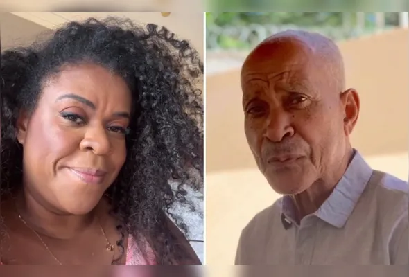 Atriz reuniu imagens de diferentes fases da vida ao lado do pai