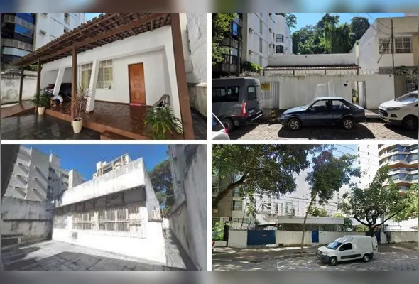 Imagens das casas, uma na Agrimensor Adolfo Oliveira e outra na Constante Sodré: tendência de virar condomínios