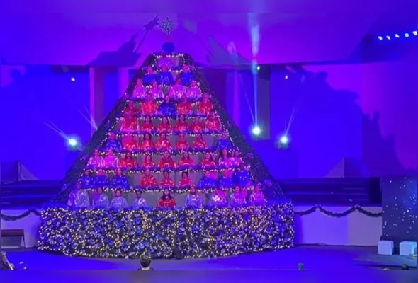 Tradicional espetáculo "Árvore Que Canta", se apresenta neste ano com o tema "A Alegria do Natal" nos dias 25, 26 e 27 de dezembro