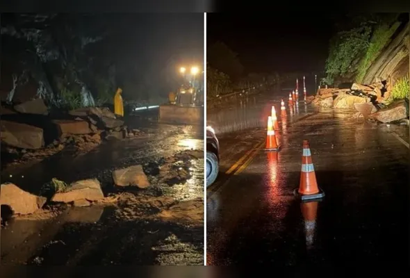 O incidente ocorreu na noite de terça-feira (20), após as fortes chuvas que atingiram a cidade de Alegre
