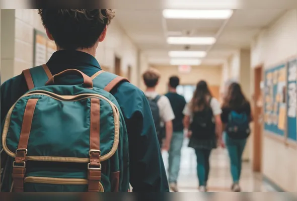 Estudante deixa a escola para ir à empresa iniciar sua jornada de estágio: temporada de contratações será aberta