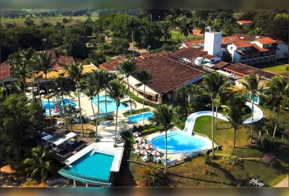 Vista aérea do Flamboyant Hotel & Convention, em Guarapari