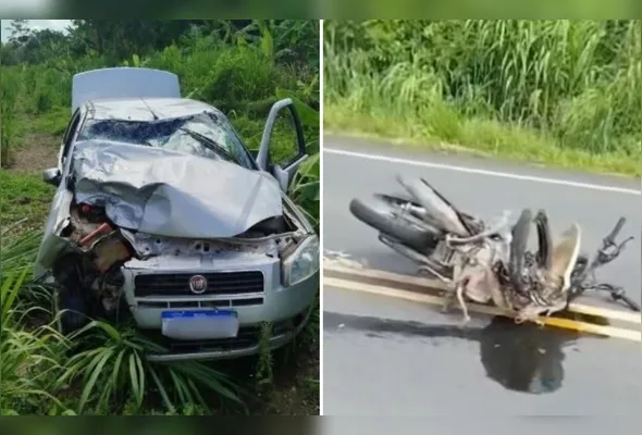 Imagem ilustrativa da imagem Motociclista morre em colisão com carro e condutor foge no Norte do ES