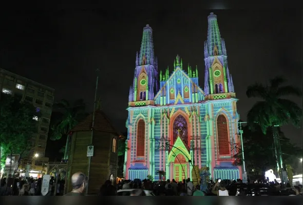 Projeções de imagens na fachada da Catedral serão feitas até o dia 28 deste mês, sempre às sextas, sábados e domingos