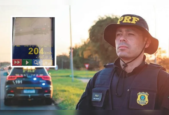 O inspetor da PRF Maurício Belshoff alertou para excesso de velocidade, como o que foi registrado em operação