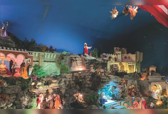Presépio “Som, Luz e Movimento” encanta visitantes com encenação natalina em Cariacica