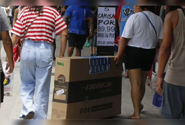Movimento de consumidores em Campo Grande: aparelho de televisão