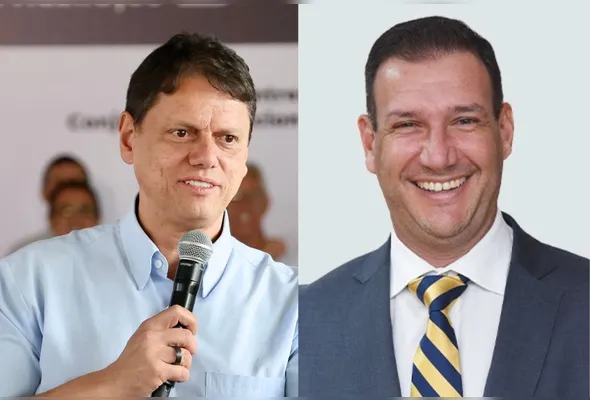 Tarcísio de Freitas e Roberto Carneiro