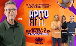 Imagem ilustrativa da imagem Apito Final, comandado por craque Neto, estreia em novo horário na tela da Band