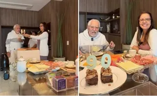 Imagem ilustrativa da imagem Carlos Alberto de Nóbrega celebra 90 anos após internação