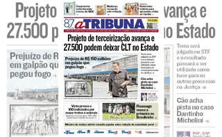 Imagem ilustrativa da imagem Confira os destaques do jornal A Tribuna desta quarta-feira