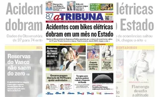 Imagem ilustrativa da imagem Confira os destaques do jornal A Tribuna desta quarta-feira