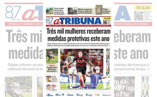 Imagem ilustrativa da imagem Confira os destaques do jornal A Tribuna desta segunda-feira