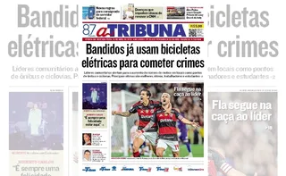 Imagem ilustrativa da imagem Confira os destaques do jornal A Tribuna desta segunda-feira
