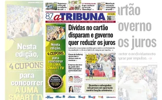 Imagem ilustrativa da imagem Confira os destaques do jornal A Tribuna desta sexta-feira