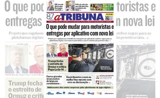 Imagem ilustrativa da imagem Confira os destaques do jornal A Tribuna desta terça-feira
