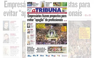 Imagem ilustrativa da imagem Confira os destaques do jornal A Tribuna deste domingo